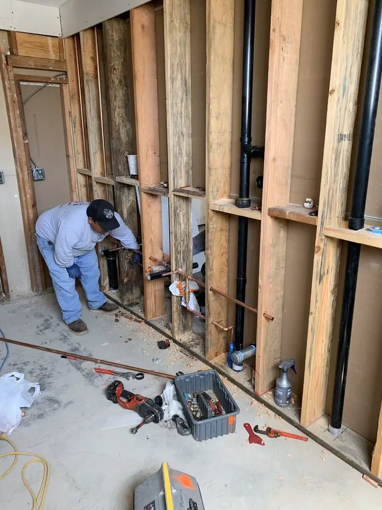 Commercial rough-in plumbing for Water Heater Replacement in Venice